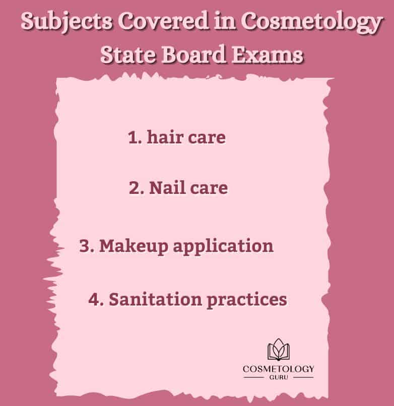 Subjects Covered in Cosmetology State Board Exams
