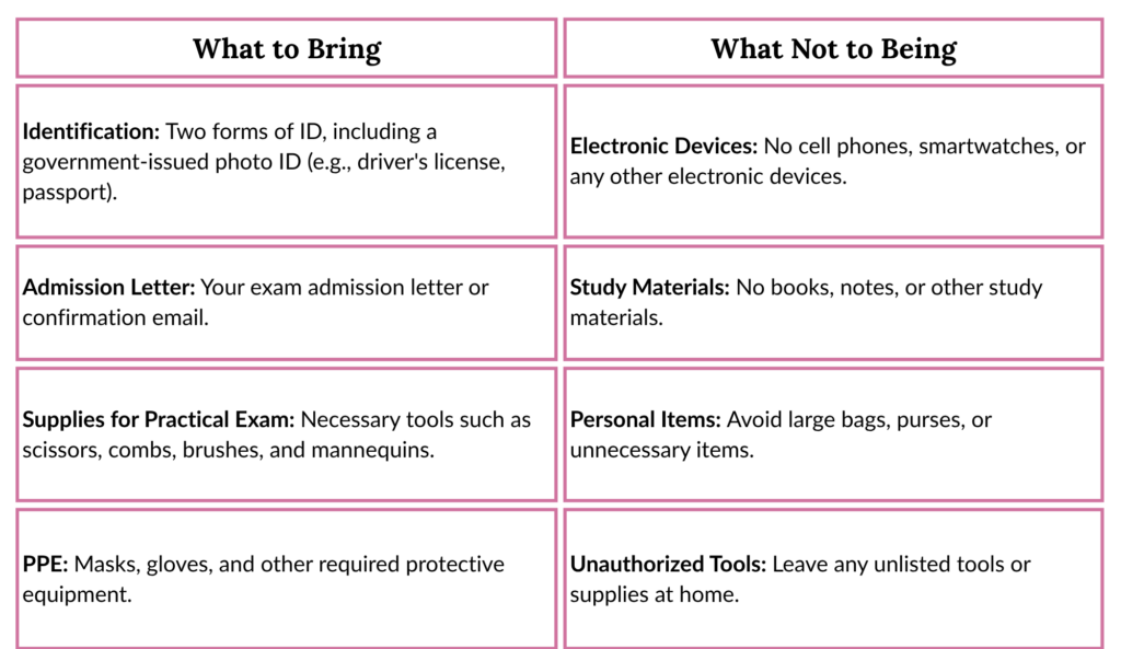 New Jersey Cosmetology Exam