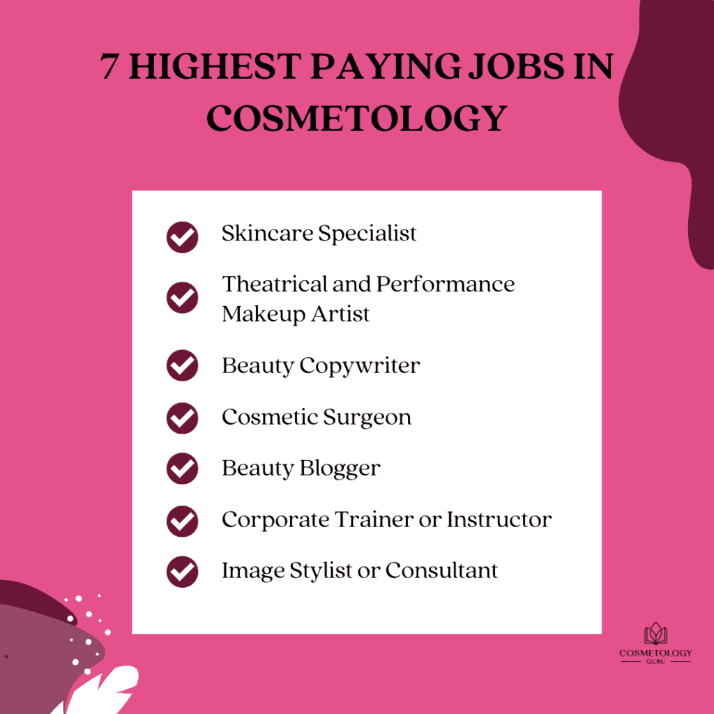 7 Highest Paying Jobs in Cosmetology in 2024
