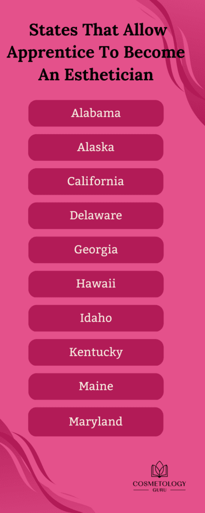  States That Allow Apprentice To Become An Esthetician