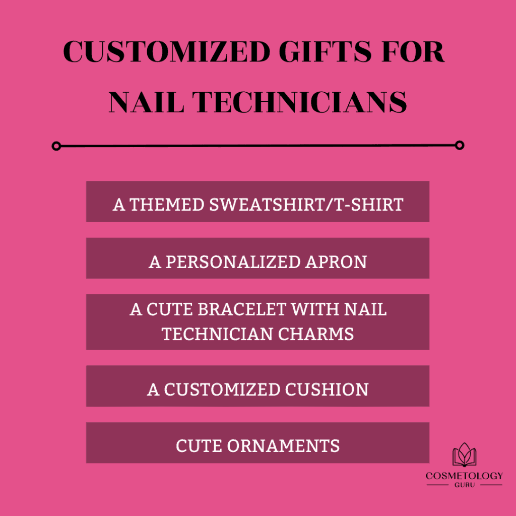 Customized gift for nail technicians 
