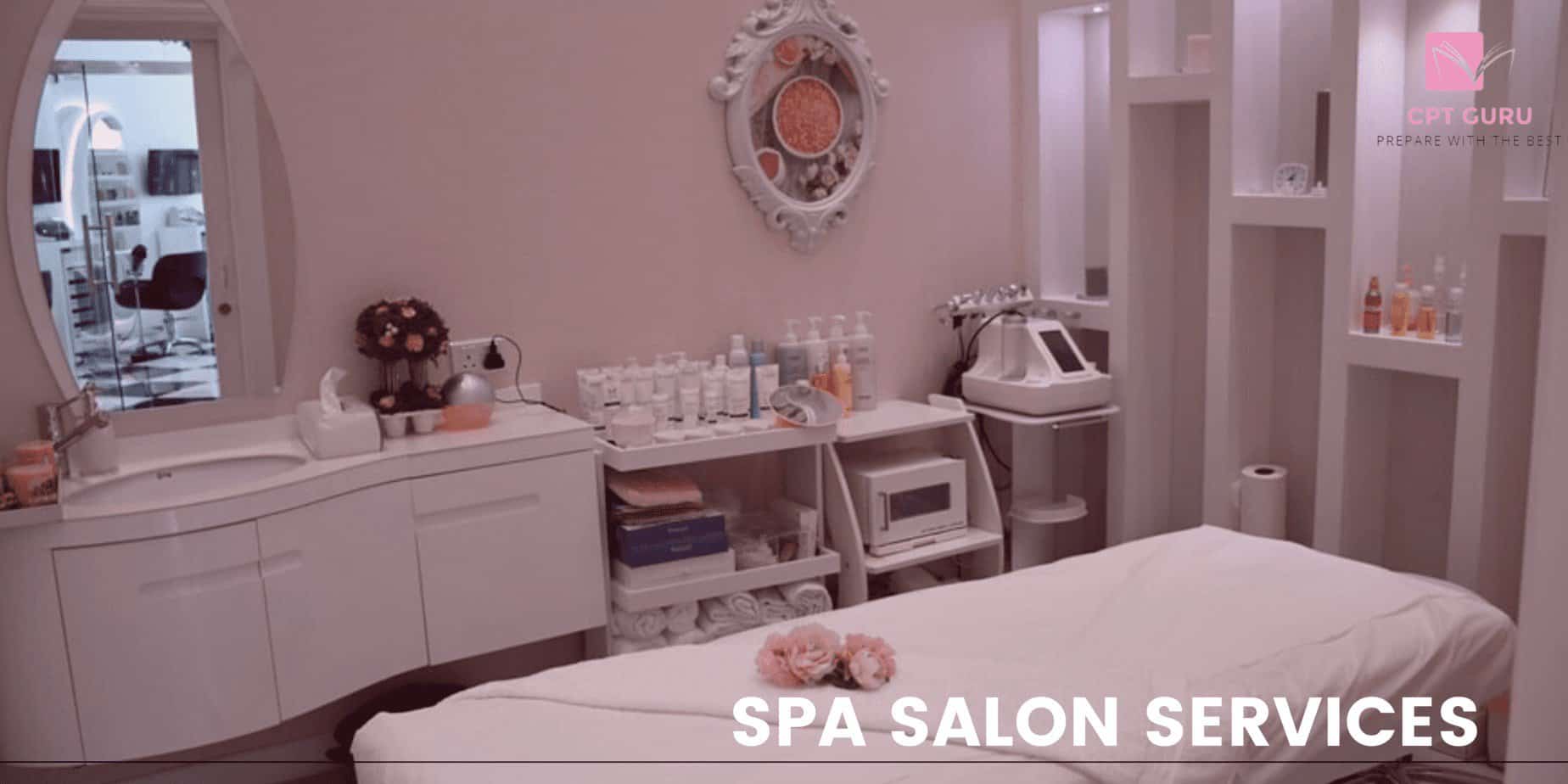 Spa services in beauty salon 